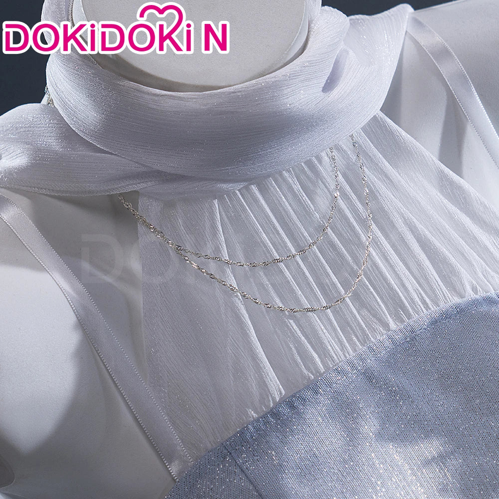 IN STOCK Cloudscape Calm Hunter MC Cosplay Game Love and Deepspace【S-2XL】DokiDoki-N Women White Dress Plus Size