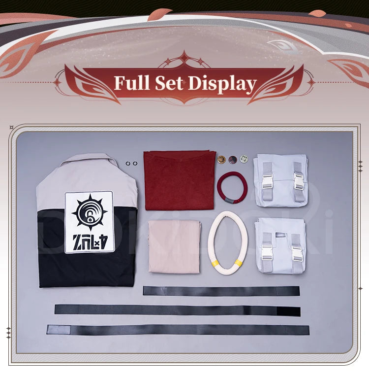 Enjin Cosplay Costume Anime Gachiakuta Cosplay【XS-3XL】DokiDoki-R Enjin Costume Windbreaker Janitor Men Bag Toge Wig Plus Size