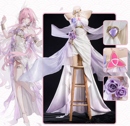 IN STOCK UWOWO Elysia Cosplay Game Honkai Impact 3: Elysia Gown Fanart Cosplay Costume Halloween Costume
