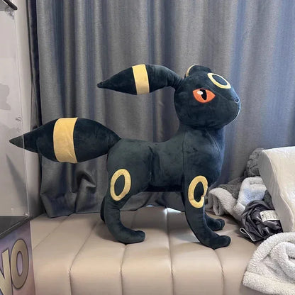 60cm Umbreon Pokemon Plush Toys Anime Doll Cute Ornament Pokémon Cartoon Stuffed Plushie Pillow Noctali Gift for Kids Christmas