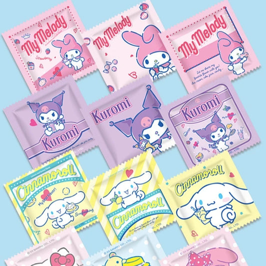 Sanrio Disposable Gloves, Single Pack, Small Bag, Household Food Grade Kitchen Cleaning, Thickened Pe Transparent Gloves