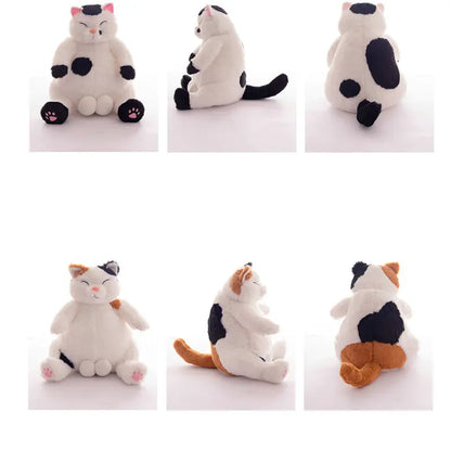 Swag Trick Big Balls Flower Cat Plush Toy Stuffed Japan Anime Figure Doll Lazy Fat Big Belly Cats Plushie For Boy Boyfriend Gift