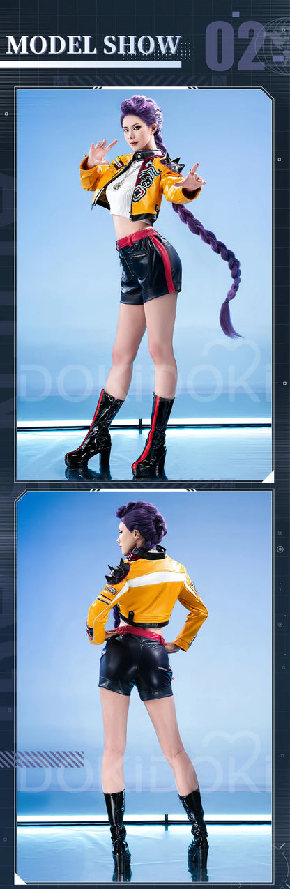 【Last Batch】IN STOCK Rumii Zoeyy Miraa Cosplay Costume【XS-3XL】DokiDoki-R Women Yellow Suit Rumii Miraa Costume Plus Size