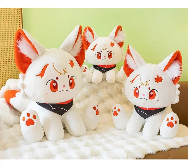 Kawaii Kazuha Cat Plush Toys Game Figure Dolls Game Peripheral Accompany Sleep Toy Creative Home Decoration Game Lover Kid Gifts
