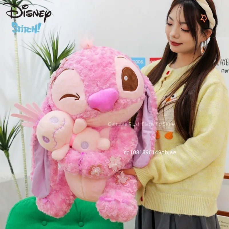 70cm Big Size Disney Lilo & Stitchanime Plush Stuffed Doll Room Decoration Peluche Pillow Angel Plushies Ornaments Gifts