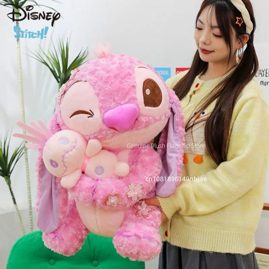 70cm Big Size Disney Lilo & Stitchanime Plush Stuffed Doll Room Decoration Peluche Pillow Angel Plushies Ornaments Gifts