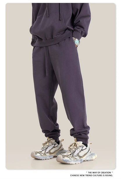 ZODF 2024 Autumn Winter Unisex Solid Sweatpants Heavyweight 440gsm Casual Loose Fit Sport Joggers HY0890