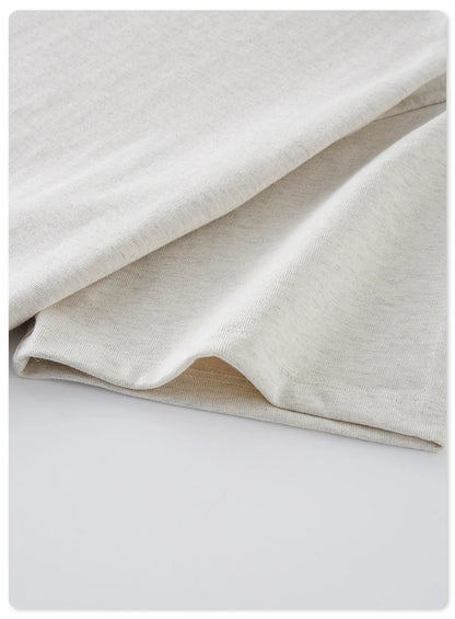 ZODF 2025 Heavy-Weight 425gsm 100% Cotton T-Shirts For Men Unisex Summer Oversized O-Neck Basic Solid T Shirt Brand Tees HY0485