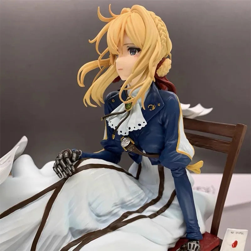 28cm Violet Evergarden Girl Anime Figure Pvc Pvc Action Figue Model Statue Adult Collection Adult Toys Doll Gifts