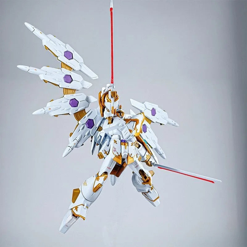 HG 1/144 Seed Freedom Black Knight Squad Model Kit with Light Wings Water Stickers Action Figures Assembled Collectible