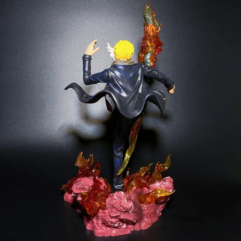 34cm One Piece Anime Figure Devil's Feet Sanji Figures PVC GK Statue Action Figure Model Statue Collection Decoration Toys Gift