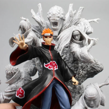 Naruto Anime Figure Akatsuki Pain 27cm Gk Figurine Pvc Statue Model Doll Ornament Collectible Desk Decora Toys Kids Xmas Gifts