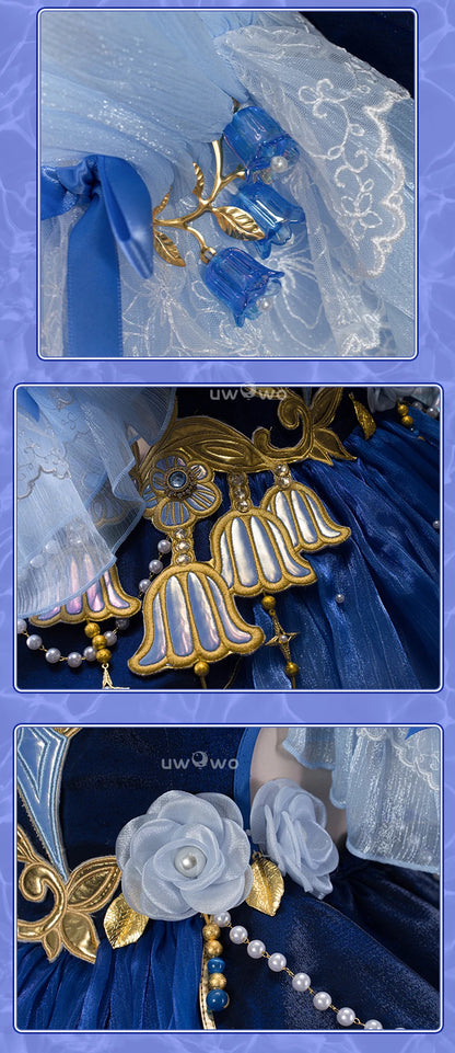 LAST BATCH UWOWO Genshin Impact Fanart Focalors Lily of the Valley Balll Gownn Dress Cosplay Costume