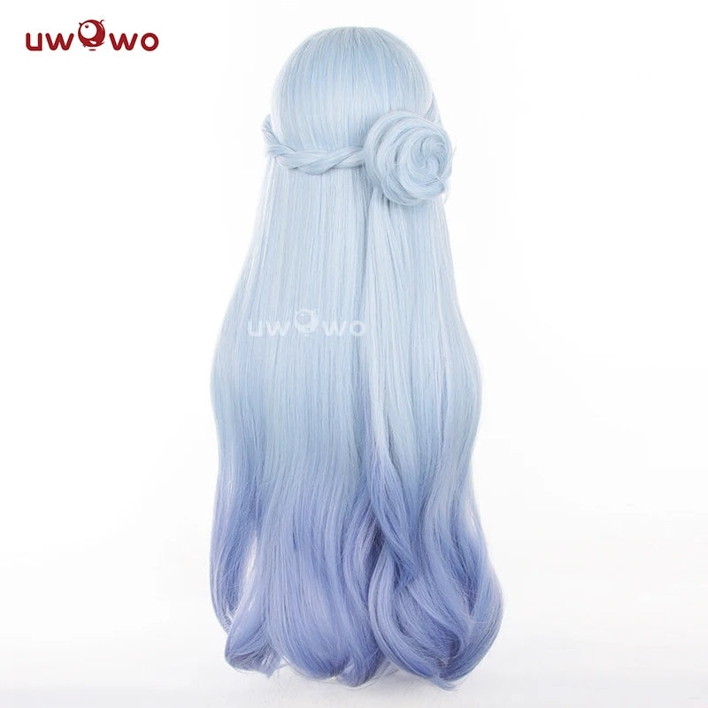 UWOWO Honkai Star Rail Robin Singer Penacony Cosplay Wig Long Hair Light Blue 80CM Hair