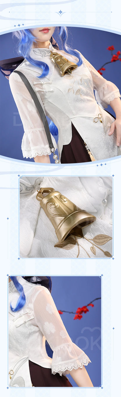 Ganyu Cosplay Costume Game Genshin Impact DokiDoki-SR Genshin Imapact x Hey Tea Ganyu Cheongsam Women Ganyu Doujin