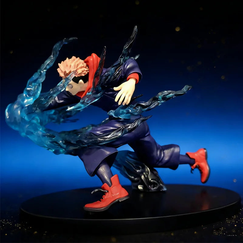 Anime Sorcery Fight JJK Yuji Itadori Handmade Desktop Decoration Ornament Model with Base Collectible Toy Gift for Boys