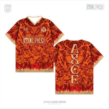 Fashion Vintage Retro Full Printing T-shirt Series Anime One Piece Anime Y2k Korean Style Kpop Baseball Hockey Unisex Tops Tees