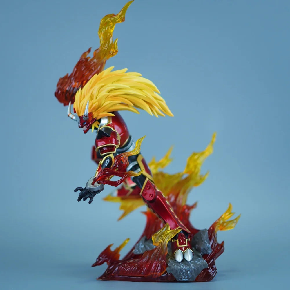 26cm Anime Digimon Adventure Agnimon PVC Action Figure Statue Desktop Ornament Model Toy Gift