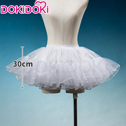 IN STOCK Underskirt Petticoats Bustle Cosplay Props DokiDoki Halloween Skirt Dress Petticoats Long Short White Black Bustle