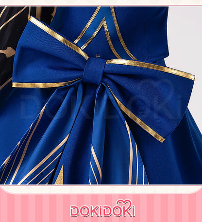 Saber Cosplay Costume Game Honkai: Star Rail x Fate【XS-3XL】DokiDoki-N Women Blue Saber HSR Costume Plus Size