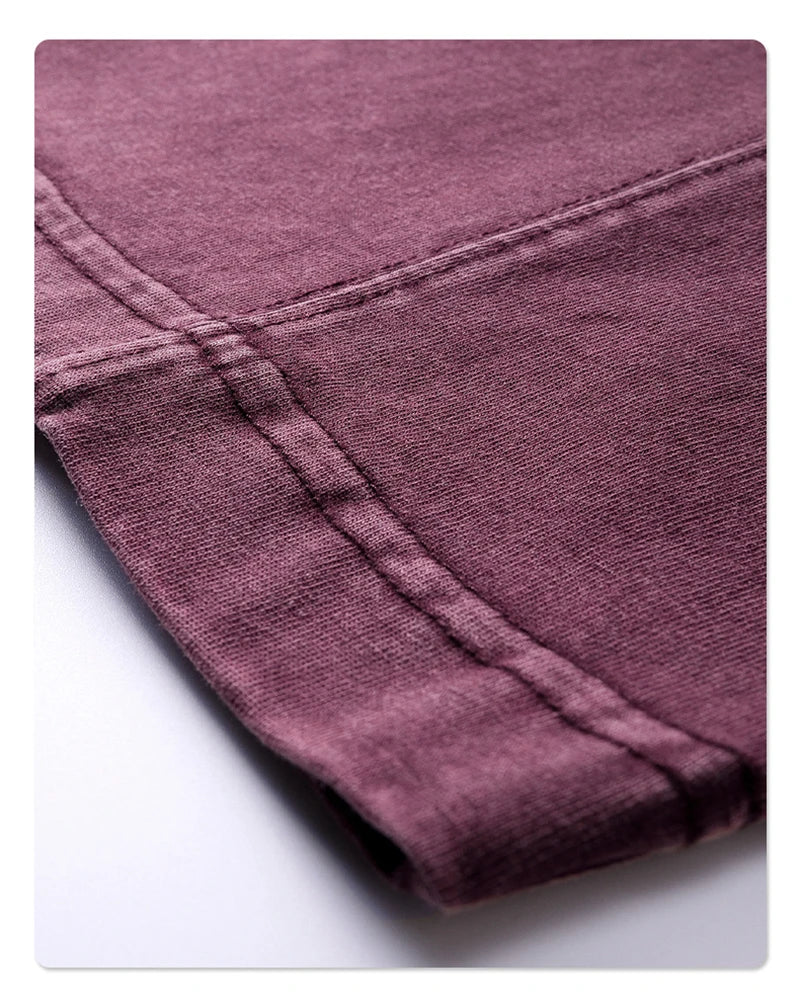 ZODF Retro 2025 Men Summer Batik Washed Cotton T-Shirts Unisex High Street Raglan Sleeve Patchwork T Shirt Brand Tees HY1062