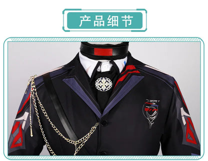 Love and Deepspace Caleb Cosplay Costume Wig Farspace Colonel Uniform Cap Outfit Halloween Party for Women Men Carnival Props