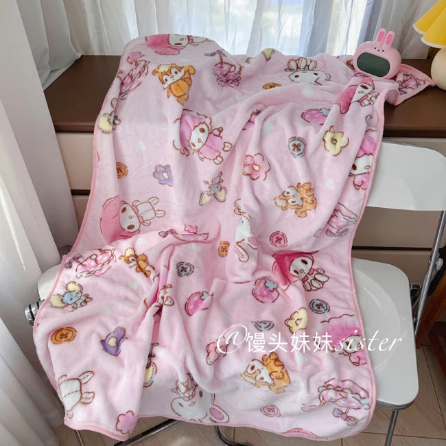 Sanrio Lolita My Melody Headrest Back Cushion Car Seat Belt Cover Stuffed Anime Kuromi Cuddly Pillow Plushies Xmas Gifts Girl