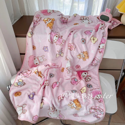 Sanrio Lolita My Melody Headrest Back Cushion Car Seat Belt Cover Stuffed Anime Kuromi Cuddly Pillow Plushies Xmas Gifts Girl