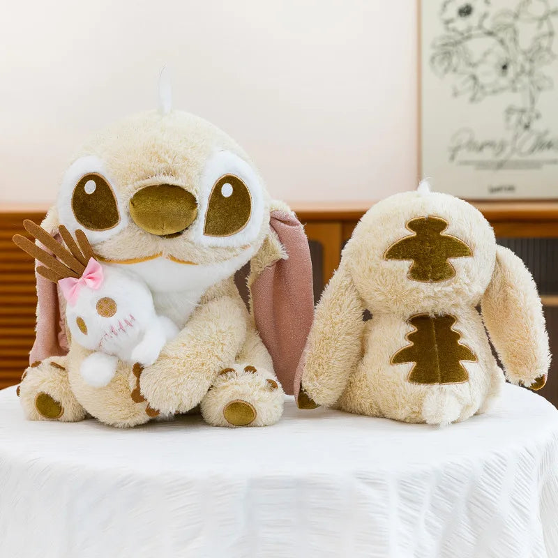 25/60CM Golden Disney Lilo and Stitch Plush Toy Cartoon Anime Stuffed Kawaii Stich Scrump Doll Plushie Kids Birthday Xmas Gifts