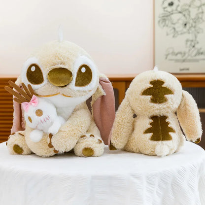 25/60CM Golden Disney Lilo and Stitch Plush Toy Cartoon Anime Stuffed Kawaii Stich Scrump Doll Plushie Kids Birthday Xmas Gifts