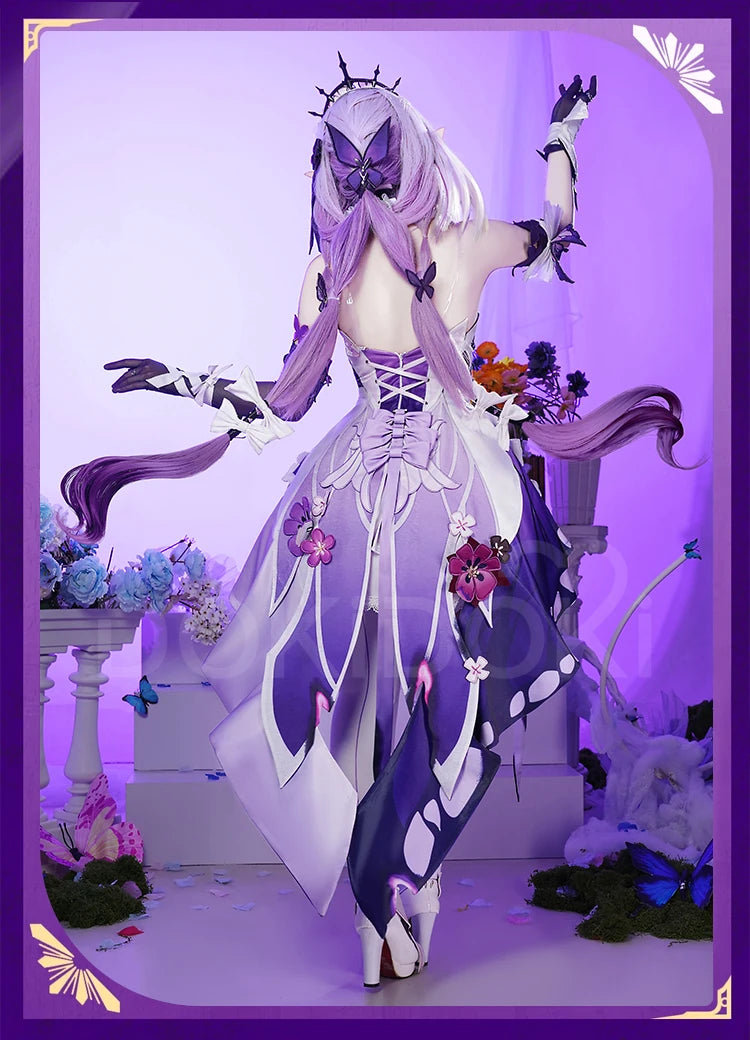 Castorice Cosplay Costume Game Honkai:Star Rail DokiDoki-R Women Castorice Purple Dress Cosplay HSR