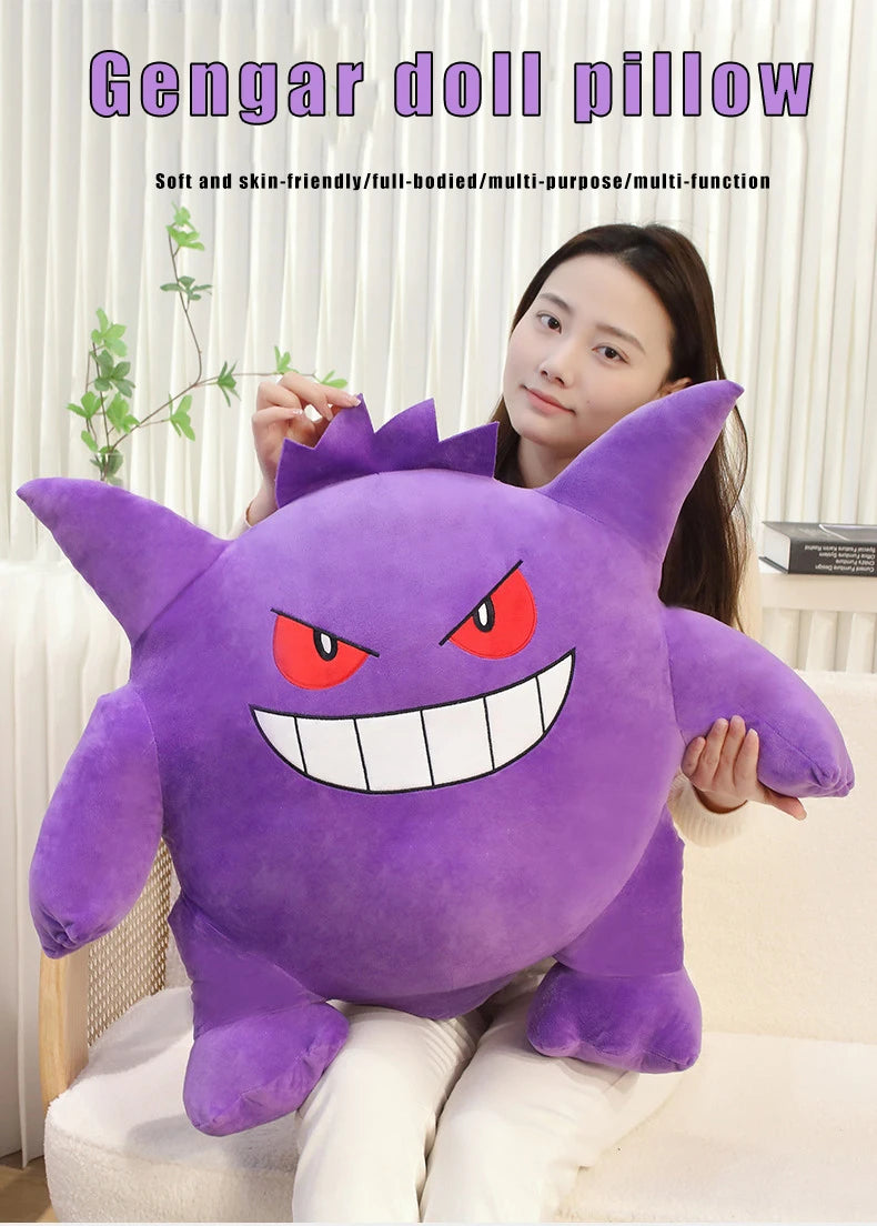 20/40/60cm Gengar Pokemon Anime Plush Toys TAKARA TOMY Cartoon Doll Soft Pokémon Plushie Pillow Stuffed Gift for Children Kawaii