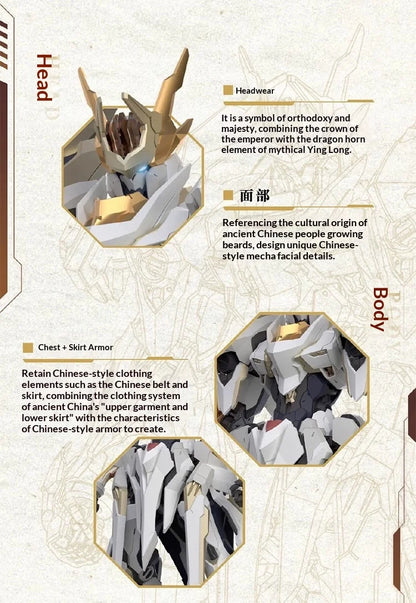 Bandai Emperor Huang 1/100 Scale ABS Alloy Mecha Model Kit