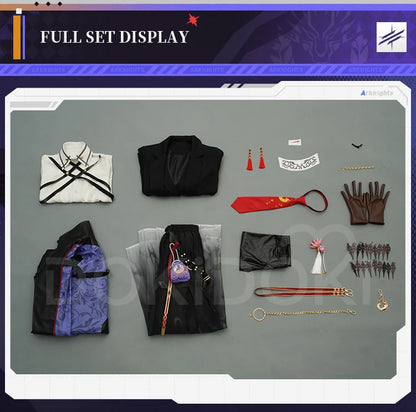 IN STOCK Vulpisfoglia Cosplay Costume Game Arknights DokiDoki-SR Vulpisfoglia Ears Tail Women Halloween Costume