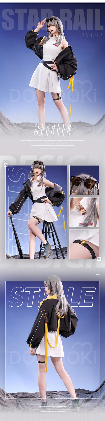 IN STOCK Trailblazer Stelle Cosplay Costume Game Honkai: Star Rail Cosplay DokiDoki-SR Trailblazer Costume Women Casual Wear