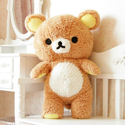 60/80cm Big Size Rilakkuma Plush Toy Kawaii Relax Bear Stuffed Dolls Animals Teddy Bear Peluche Cushion Xmas Gift For Kids