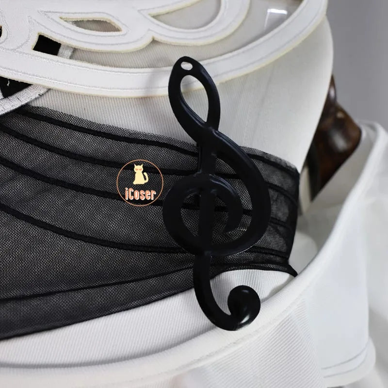 Wuthering Waves Phrolova Cosplay Costume Wig White Dress Fractsidus Carnival Halloween Party for Women Girls Accessory iCoser