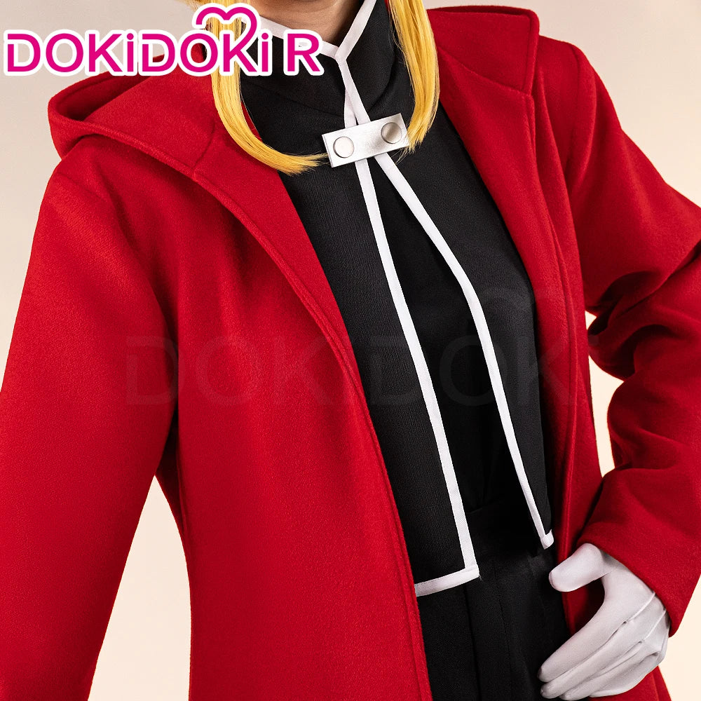 Edward Elri Cosplay Costum Anime Fullmetal Alchemist Cosplay DokiDoki-R Men Red Uniform Costume Edward Elri Cosplay