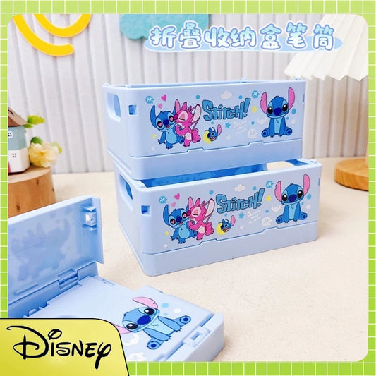 New Stitch Folding Storage Box Interstellar Baby Stitch Stacking Music Desktop Stationery Storage Rack