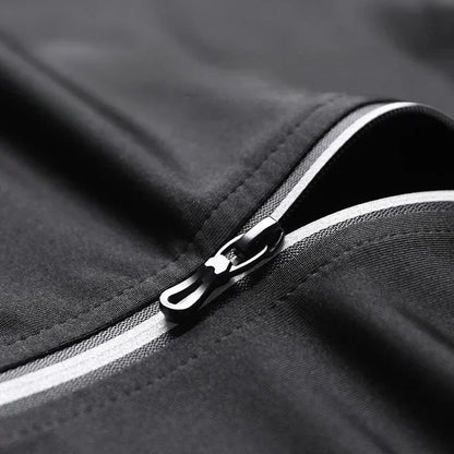 Men’s Fitness Running Set Tight-Fit Quick-Dry Sportswear for Autumn Night Runs Training and Cycling Gear
