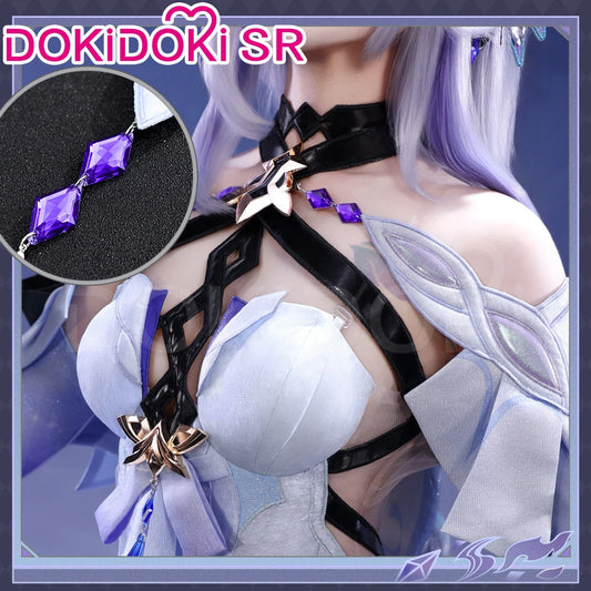 Skirk Cosplay Costume Game Genshin Impact【S-2XL】DokiDoki-SR Skirk Wig Women Halloween Costume Plus Size