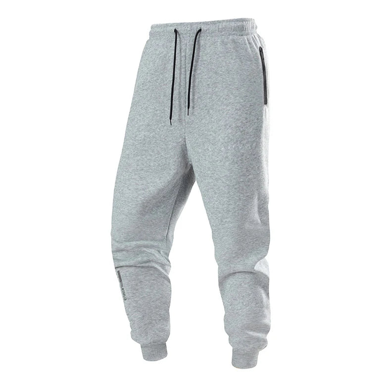 Chrlck Men’s Unisex Winter Fleece Sweatpants Warm Running Jogging Sport Trousers Elastic Waist Thick