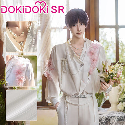 IN STOCK Rafayel Flowering Splendor Cosplay Costume Game Love and Deepspace DokiDoki-SR Men Spring Costume Qiyu Rafayel Flowers