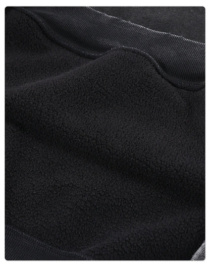 ZODF Retro Winter Washed 370gsm Man's Fleece Hoodie Unisex Distressed Thick Warm Buttons Hooded Pullovers Coats HY1169