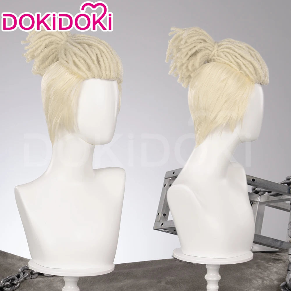 Ishaa Ekkoo Maddiee Aniviaa LeBlancc Cosplay Wig Game Anime DokiDoki Women Men Short Hair Ishaa Cosplay Free Wig Cap