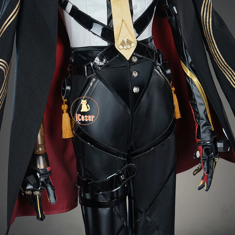 Zenless Zone Zero Evelyn Chevalier Cosplay Costume Wig Uniform Jacket Headwear Earrings Stars of Lyra Halloween Party Women Prop