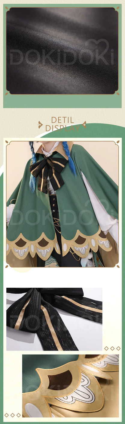 IN STOCK Venti Doujin Cosplay Costume Game Genshin Impact Cosplay DokiDoki-SR Venti Barbatos Cosplay Wig Genshin Impact Costume