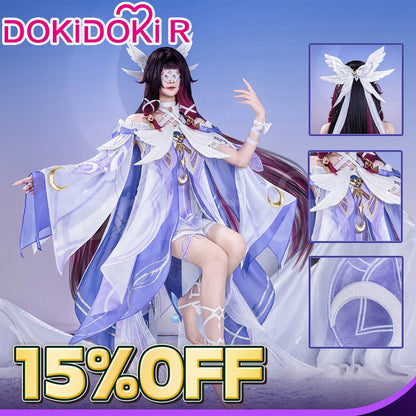 Columbina Cosplay Costume Genshin Impact【S-2XL】DokiDoki-R Nod-Krai Women Dress Columbina Hypersalenia Plus Size