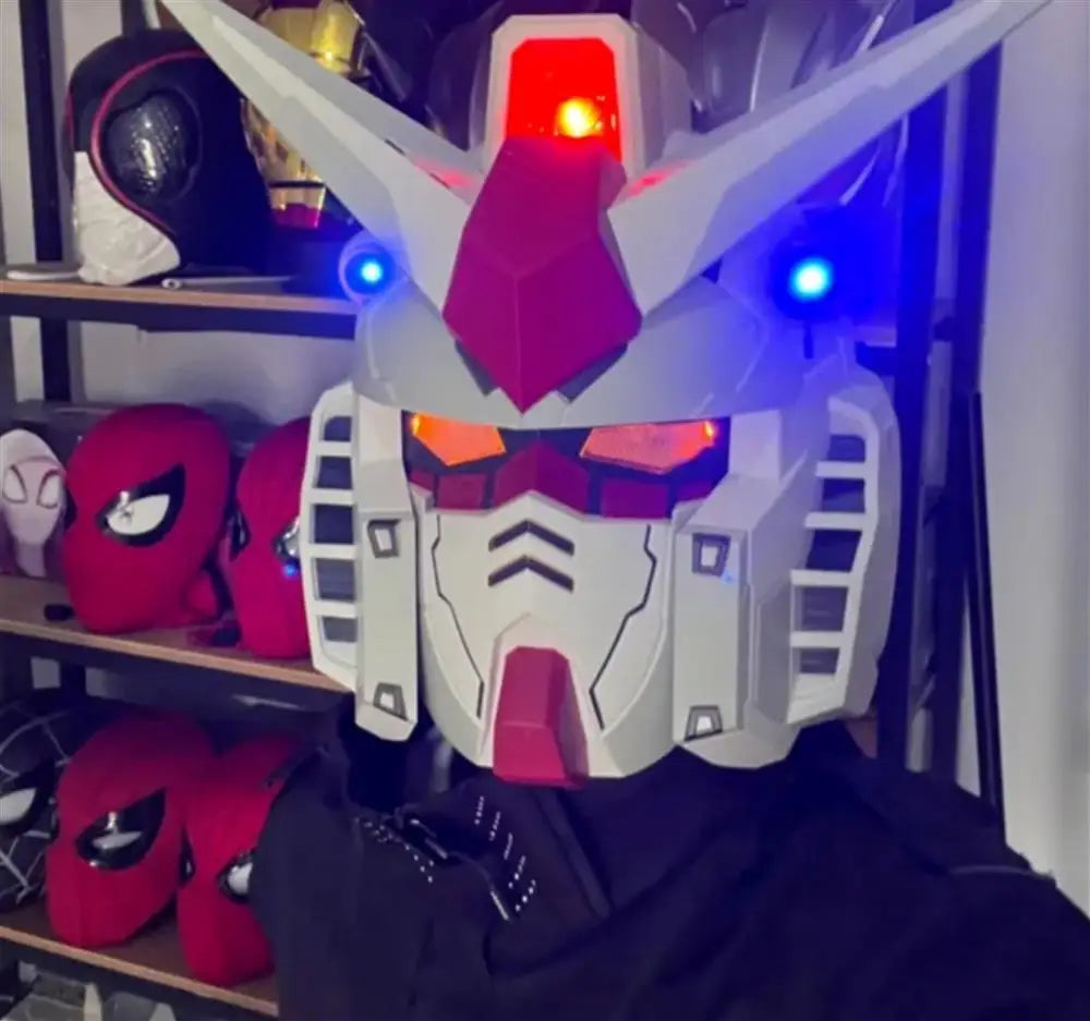 In Stock RX-78-2 Helmet Cosplay Msak Accessory Toy Action Figures Model LED Light-Up Collect Ornaments Gifts