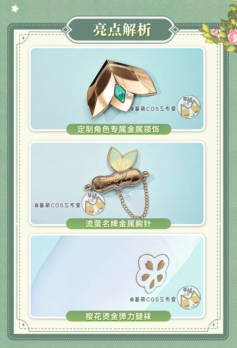 Firefly Cosplay Costume Spring Missive Outfit JK Uniform Honkai Star Rail New Skin Metal Props Halloween Party Women Girl iCoser